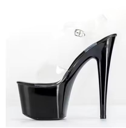 Clear Vinyl Platform Sandal