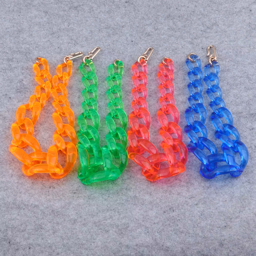 Clear Chunky Chain Necklace