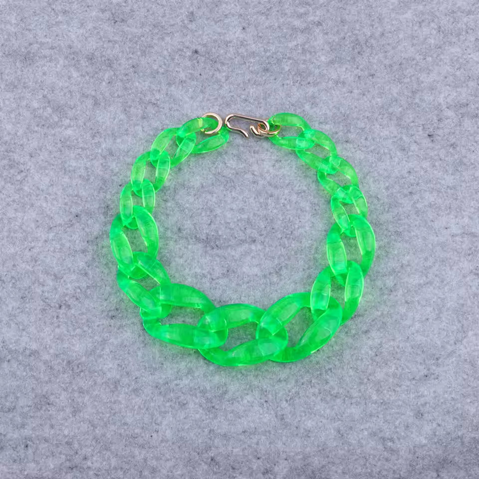 Clear Chunky Chain Necklace