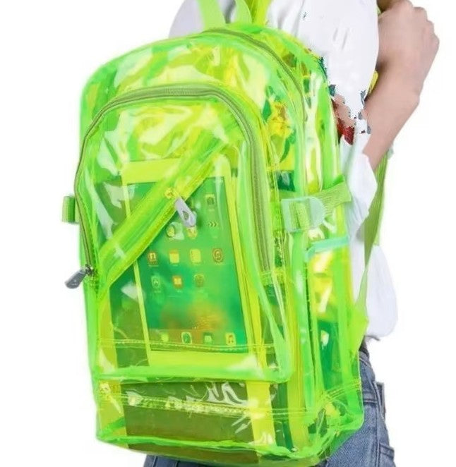 Clear Vinyl Jelly Backpack