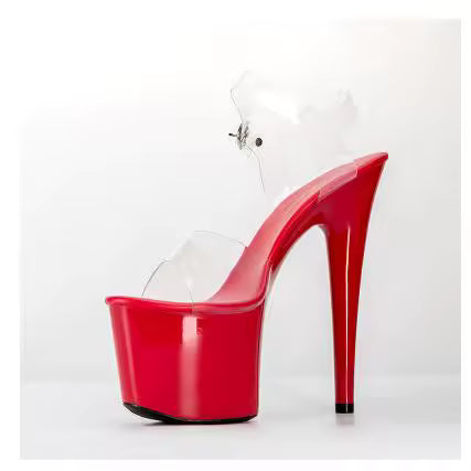 Clear Vinyl Platform Sandal