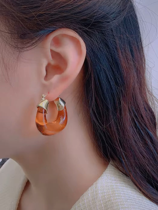 Clear Très Chic Hoop Earring