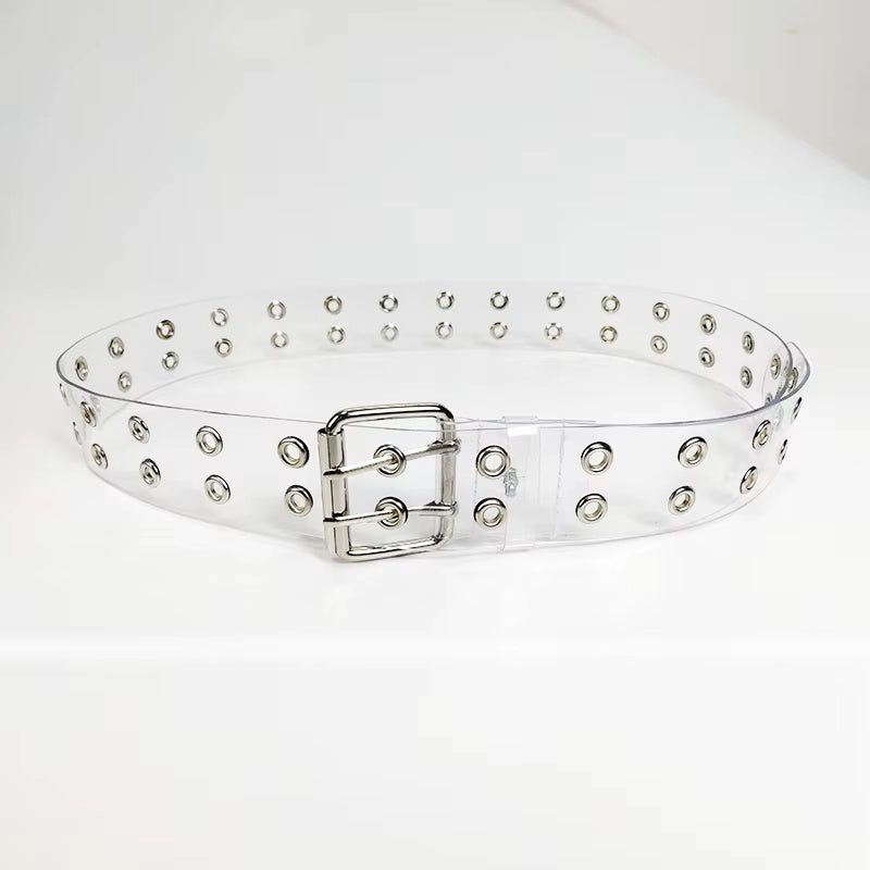 Clear Vinyl Buckle Me Up Belt