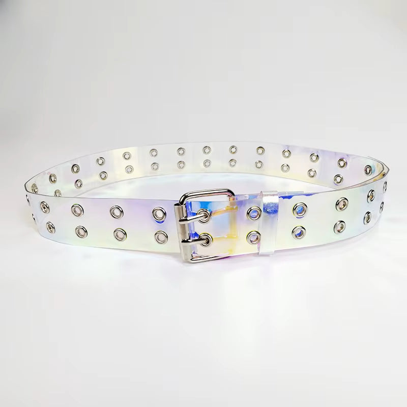 Clear Vinyl Buckle Me Up Belt