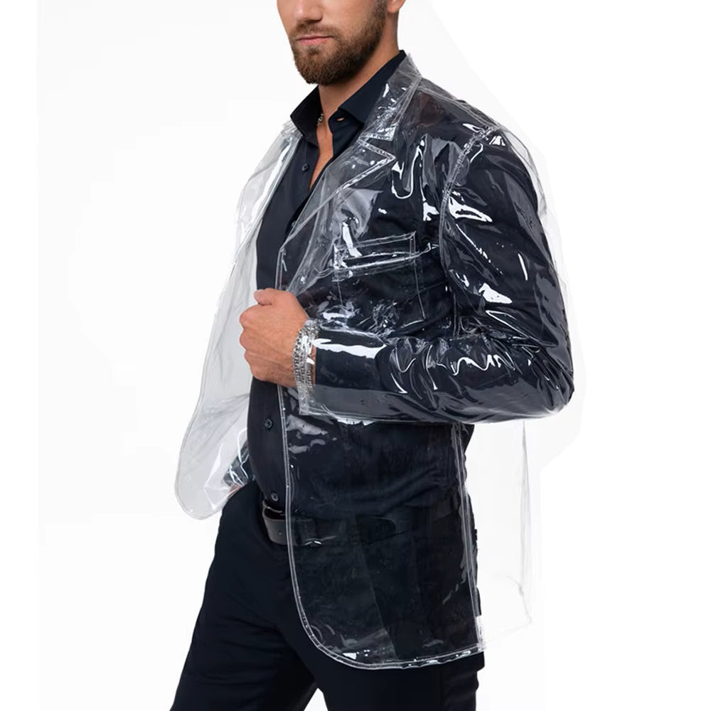 Clear Vinyl Blazer