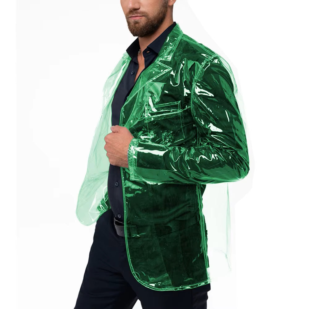 Clear Vinyl Blazer