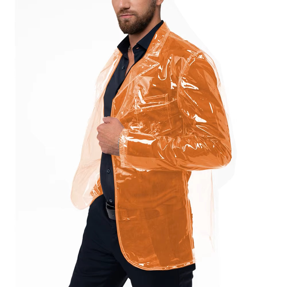 Clear Vinyl Blazer
