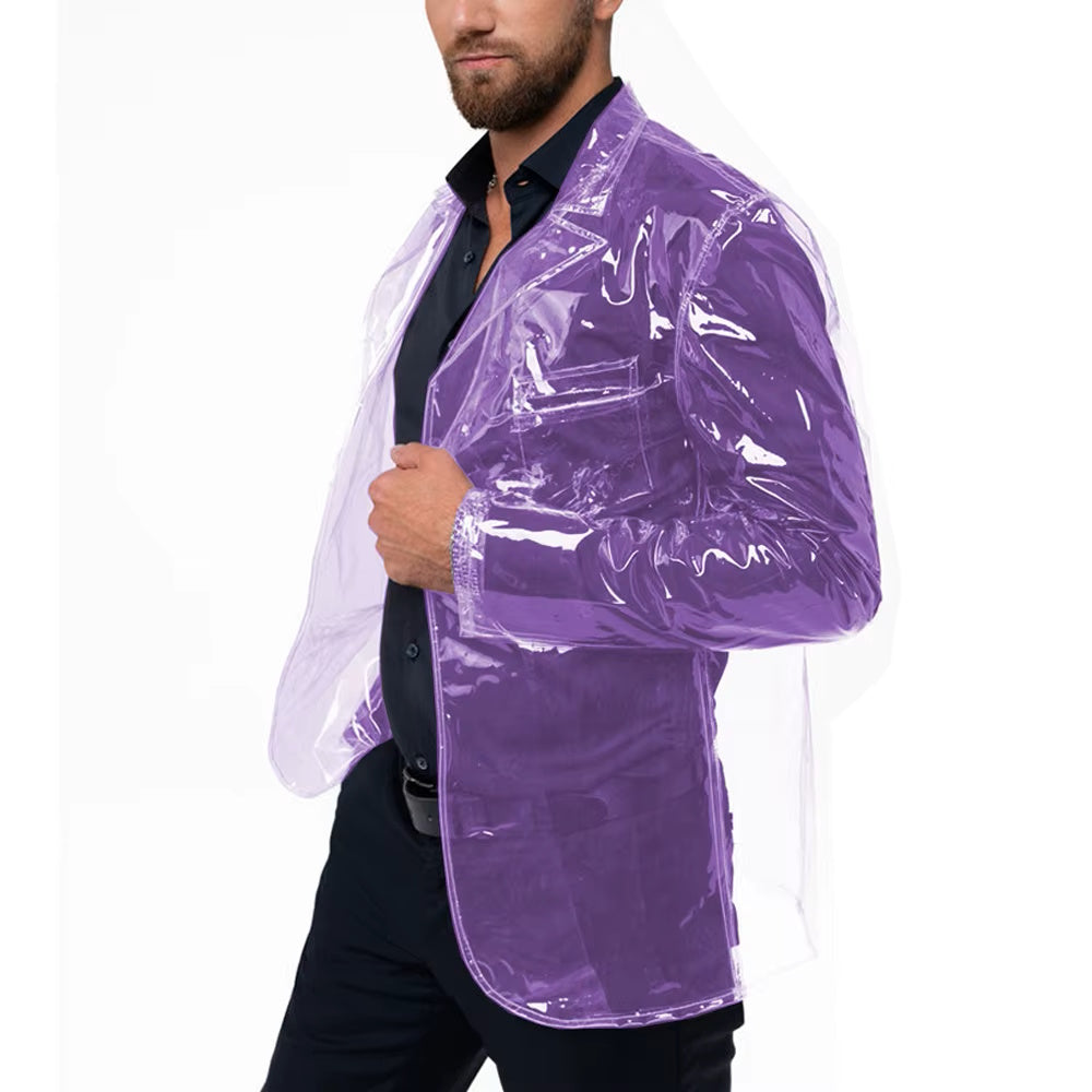 Clear Vinyl Blazer