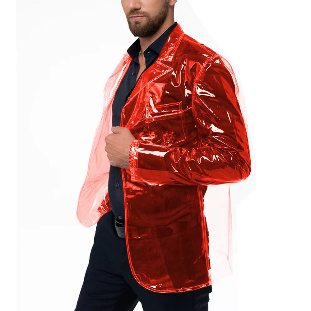Clear Vinyl Blazer