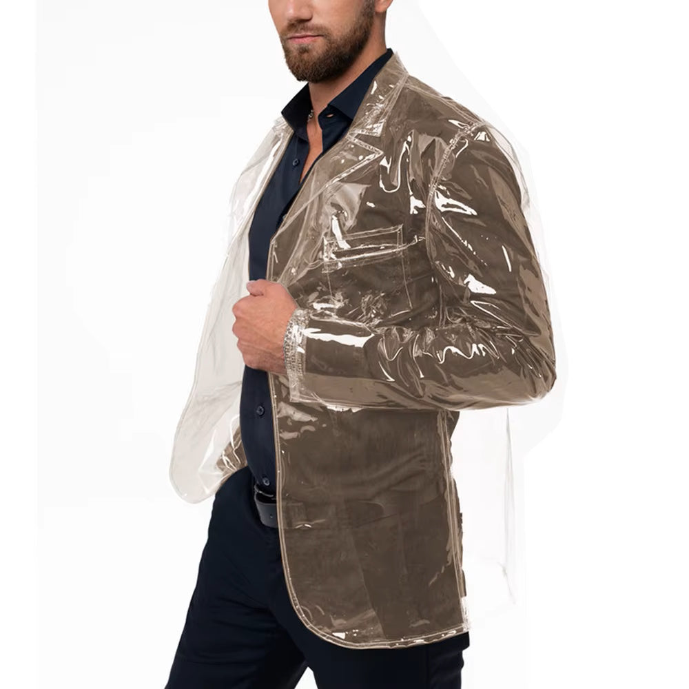 Clear Vinyl Blazer
