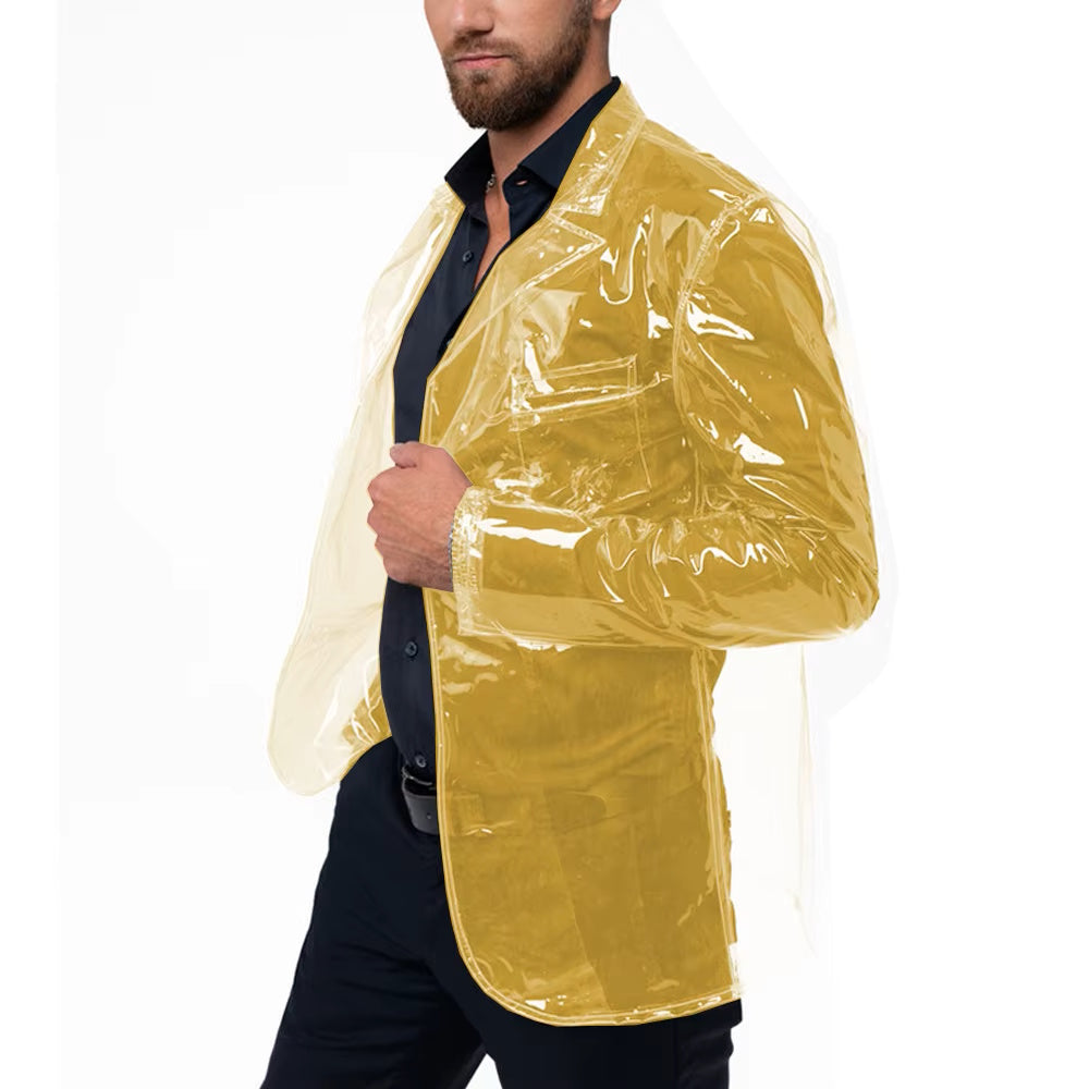 Clear Vinyl Blazer